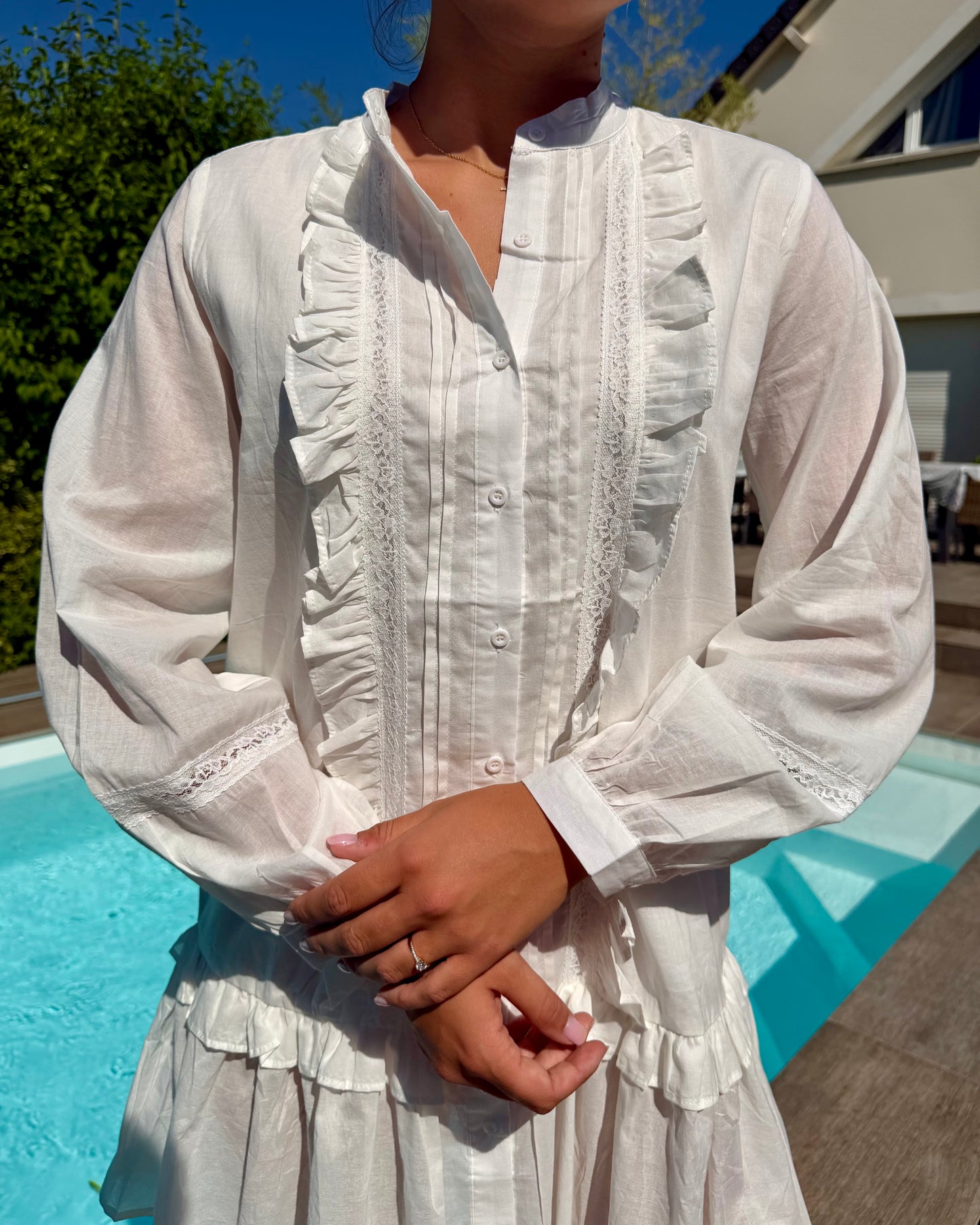 Robe blanche courte