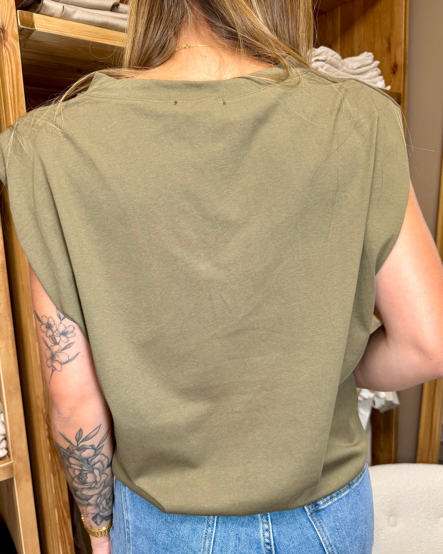T-shirt kaki