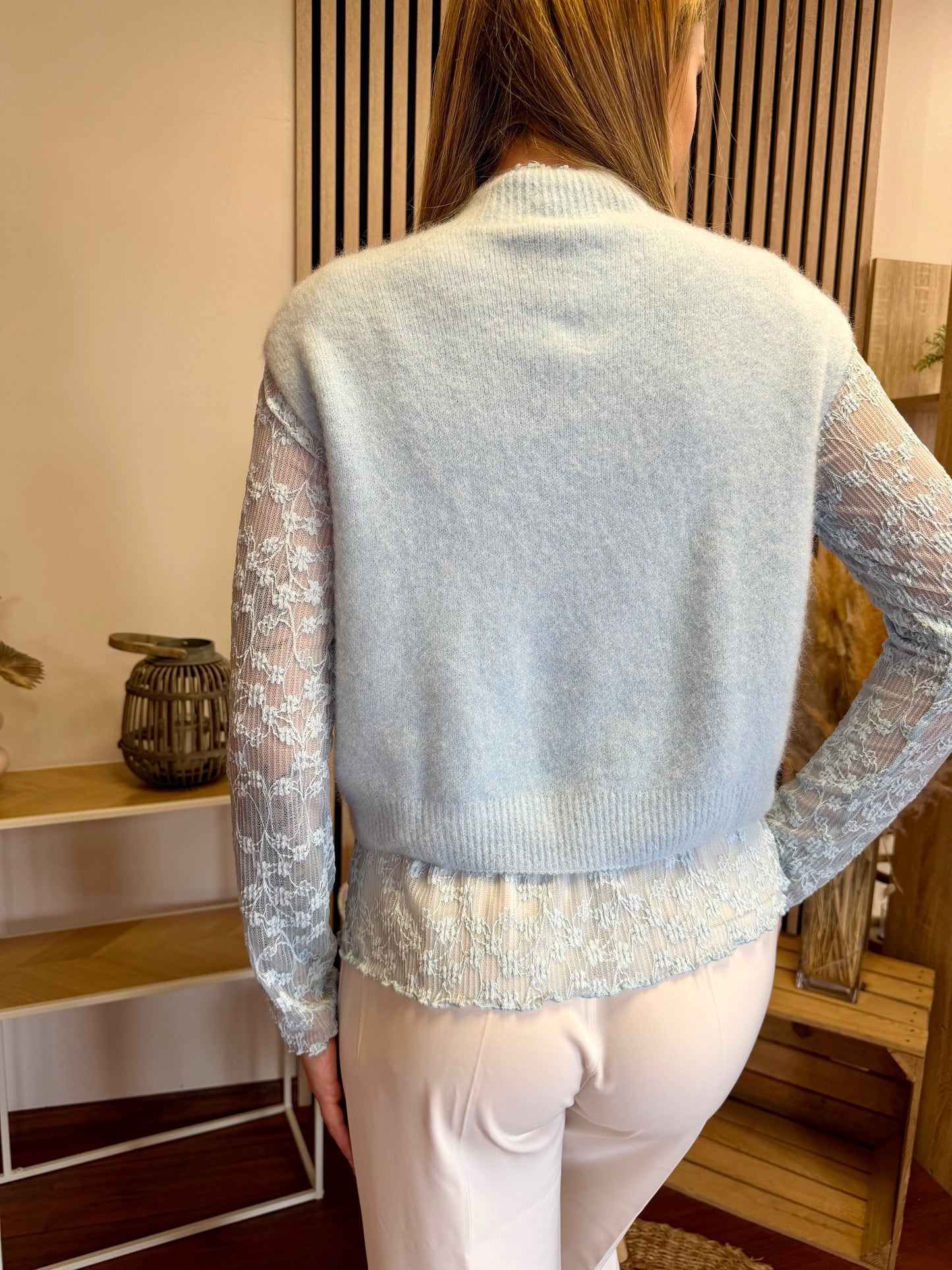Pull sans manche BLEU
