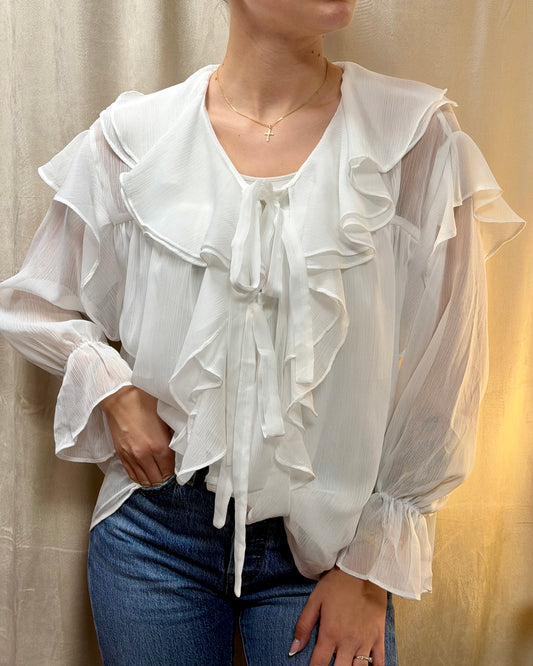 Blouse à volants