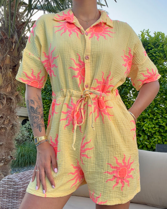 Combi-short Soleil Rose