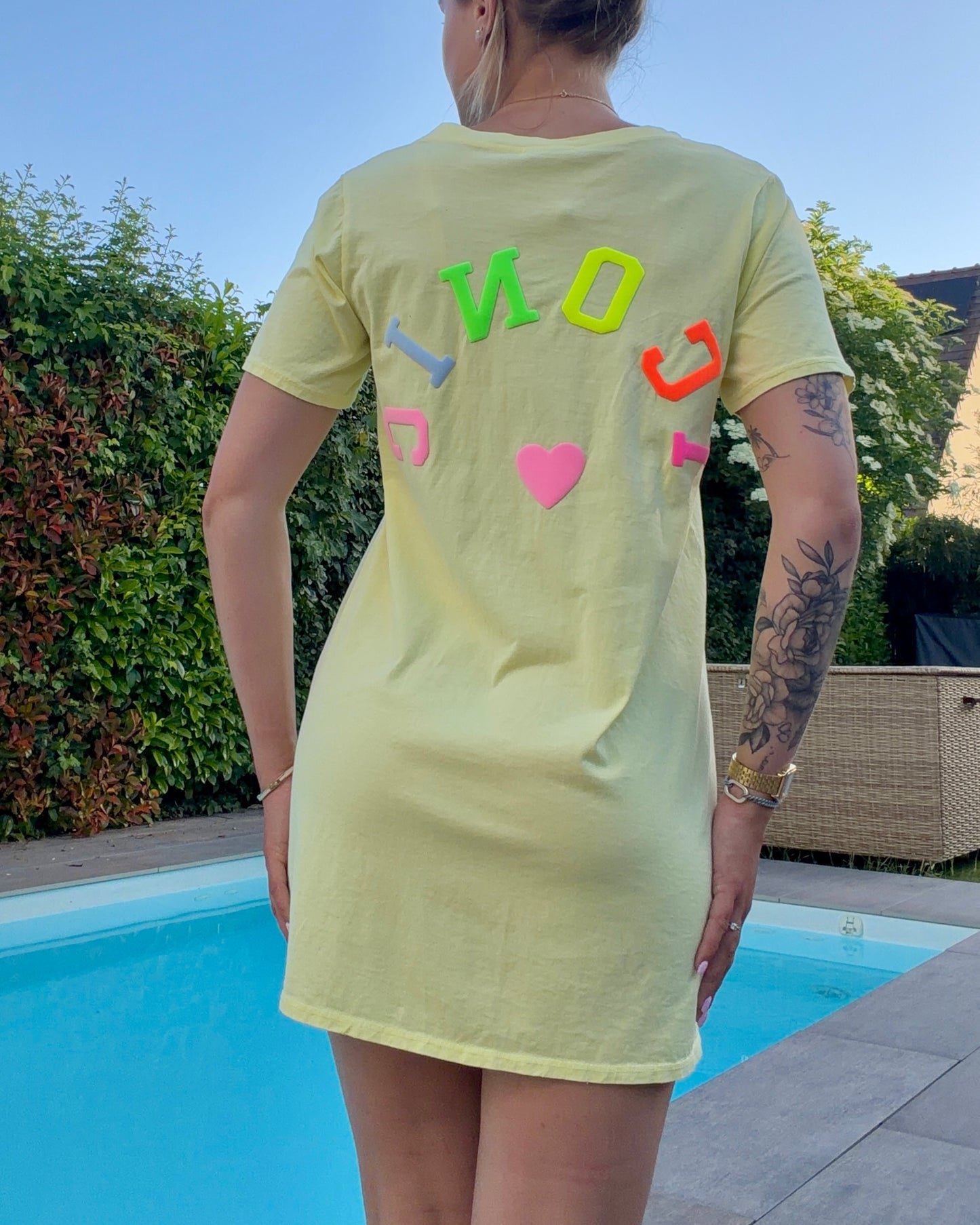 Robe courte ICONIC jaune