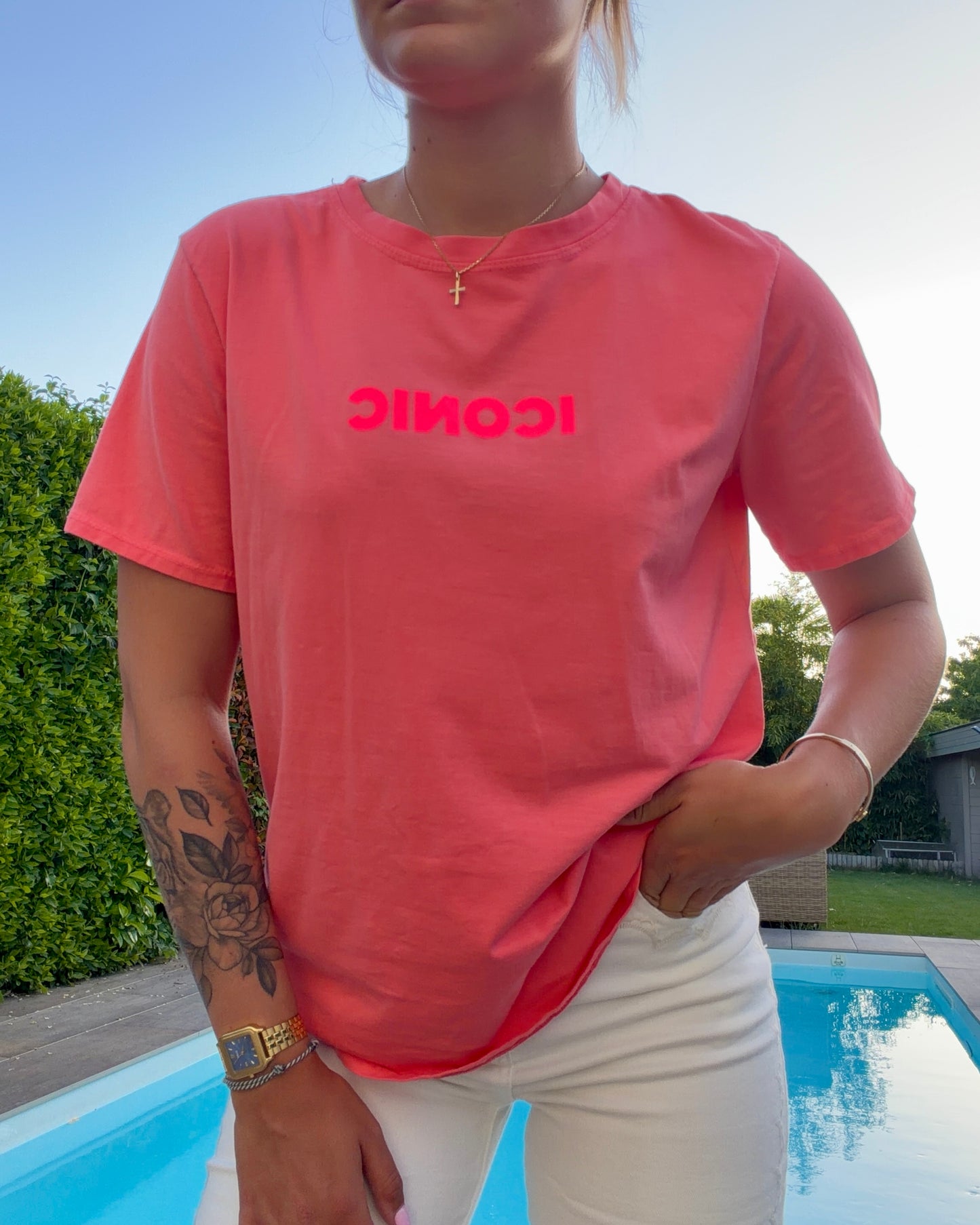 T-shirt ICONIC corail