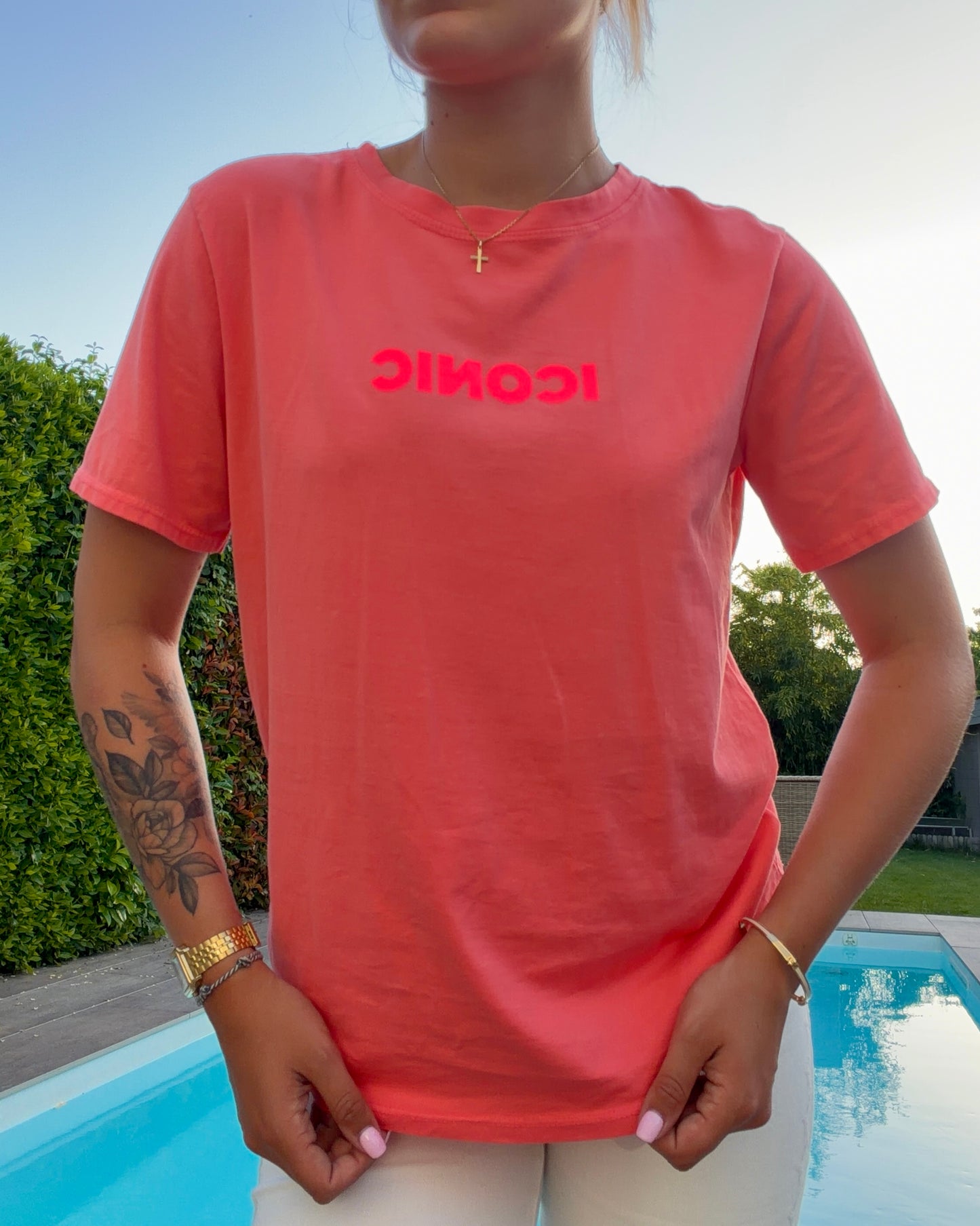 T-shirt ICONIC corail