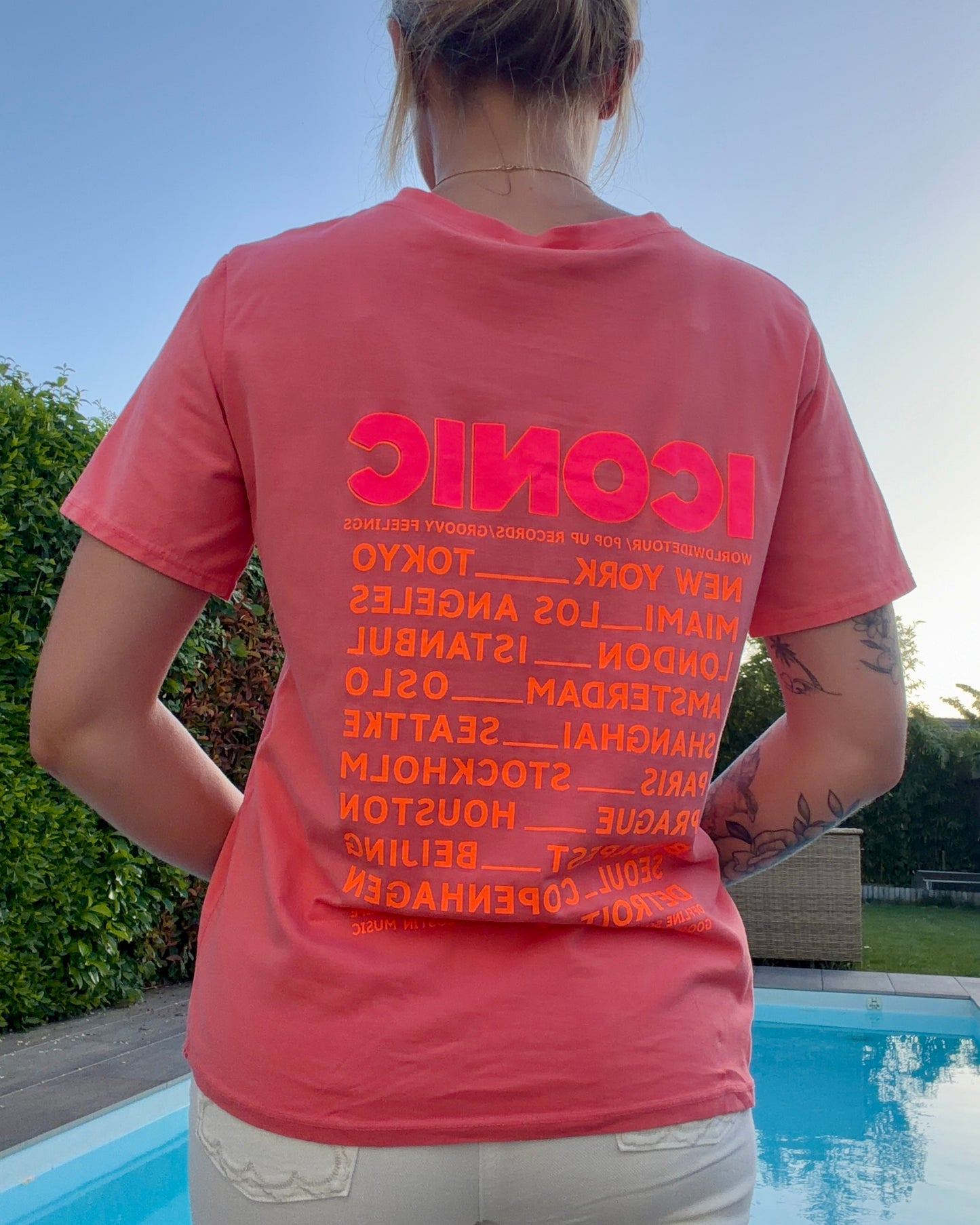 T-shirt ICONIC corail
