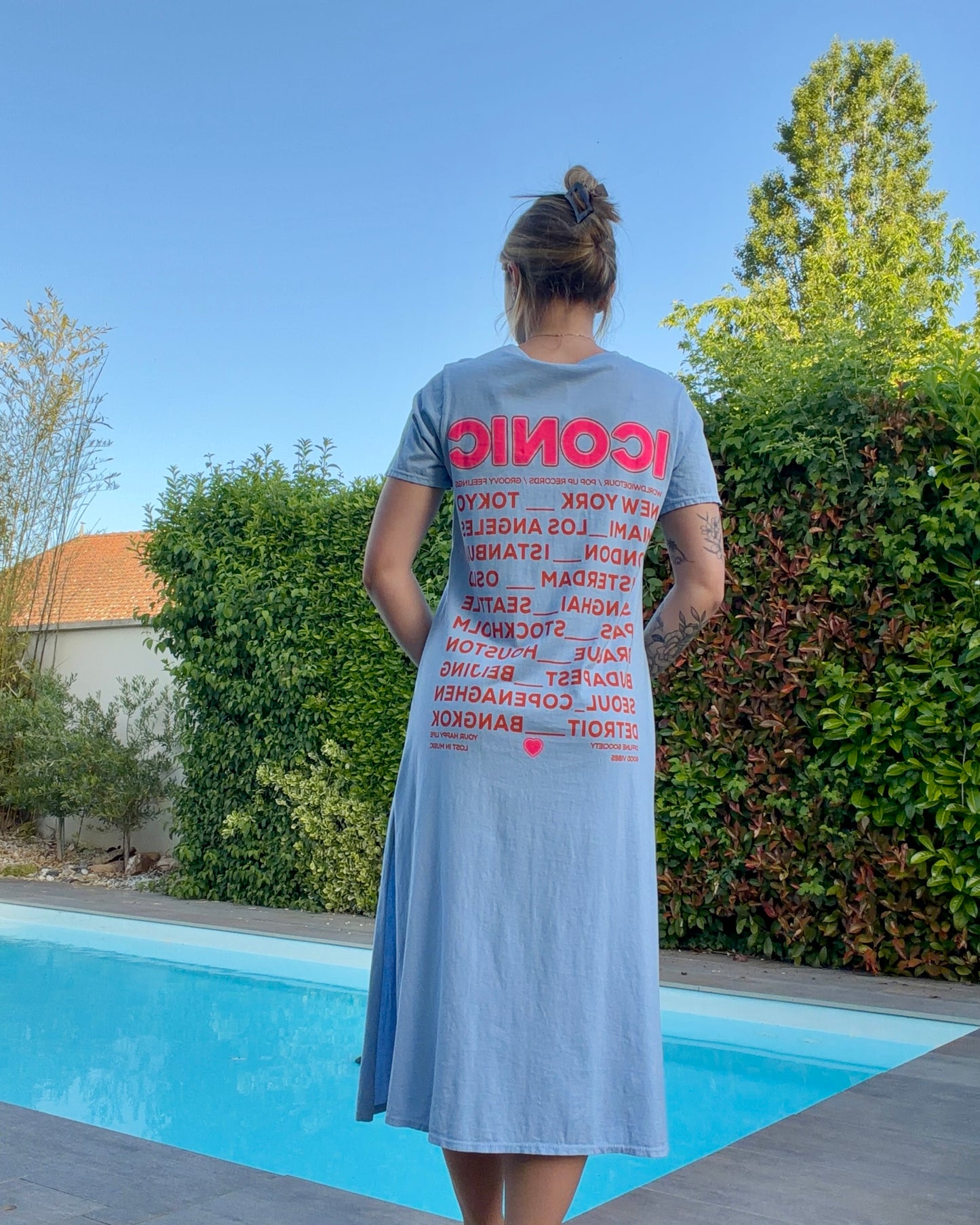 Robe longue ICONIC bleu