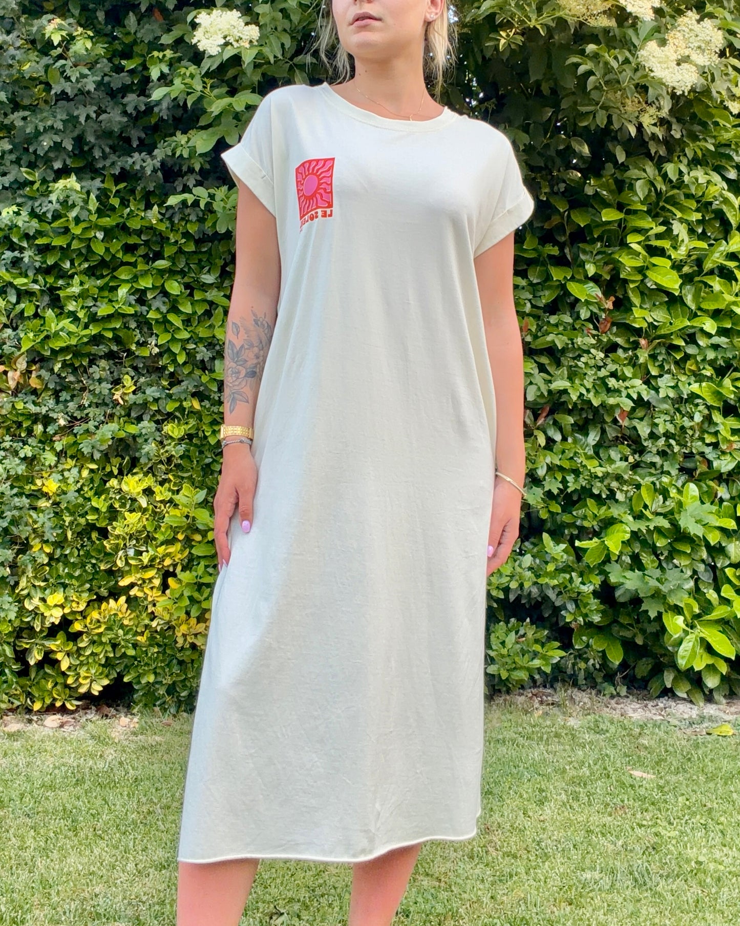 Robe longue LE SOLEIL beige