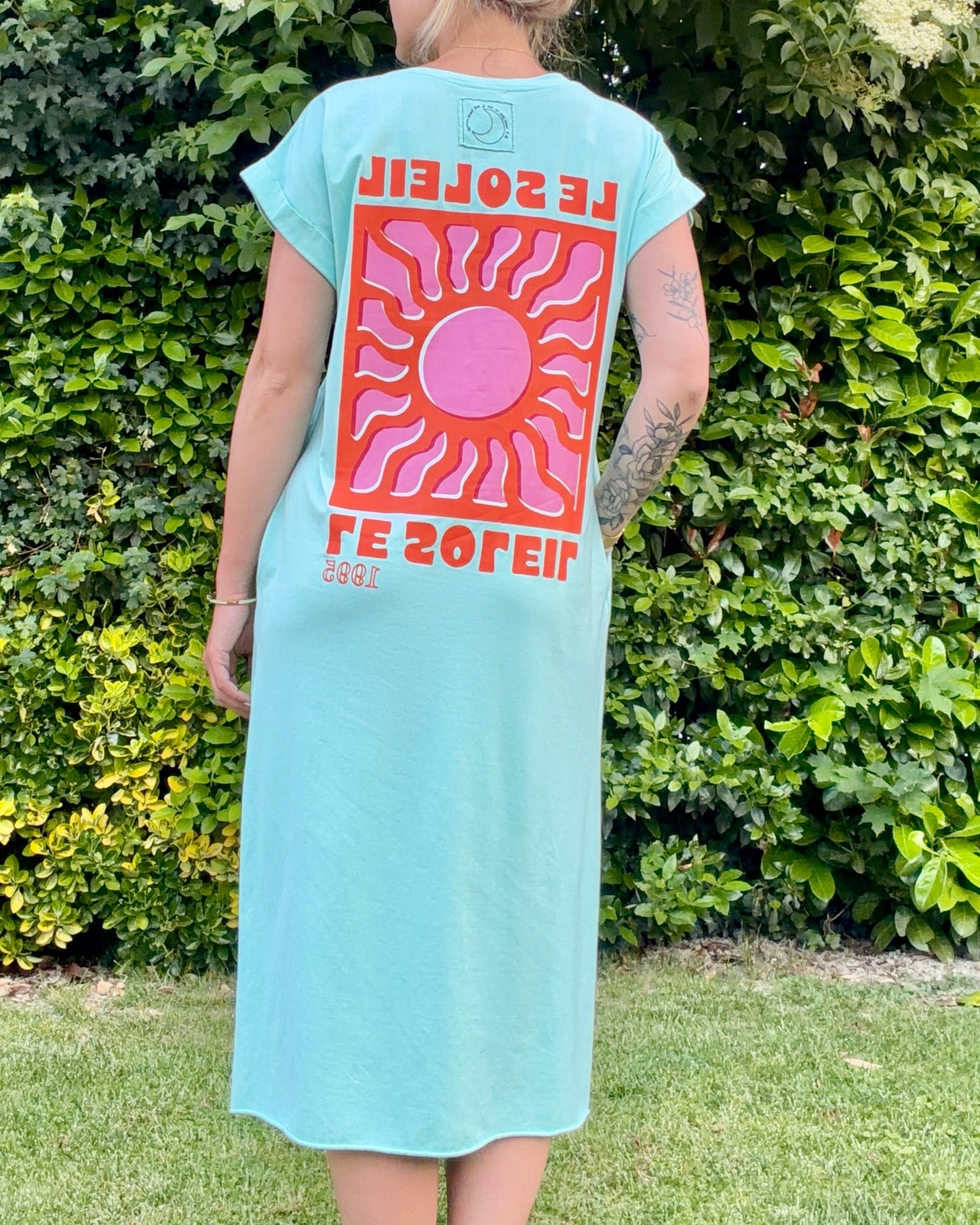 Robe longue LE SOLEIL menthe
