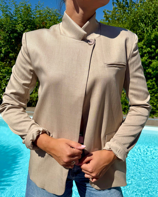 Blazer col montant