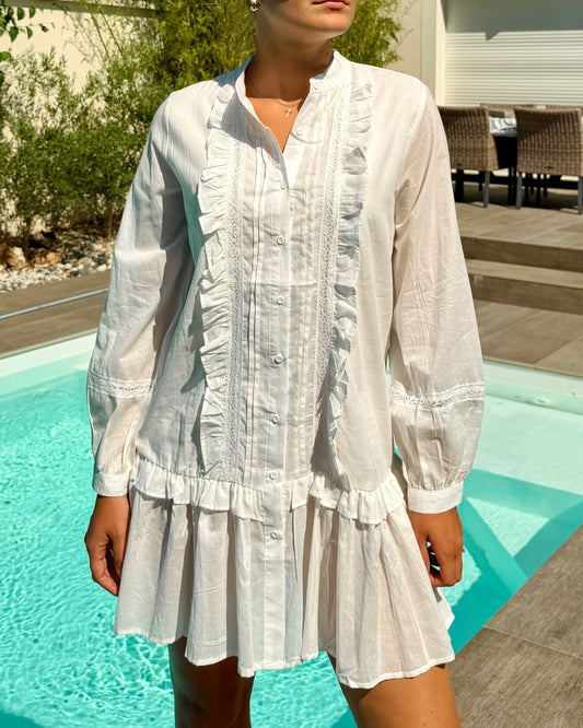 Robe blanche courte