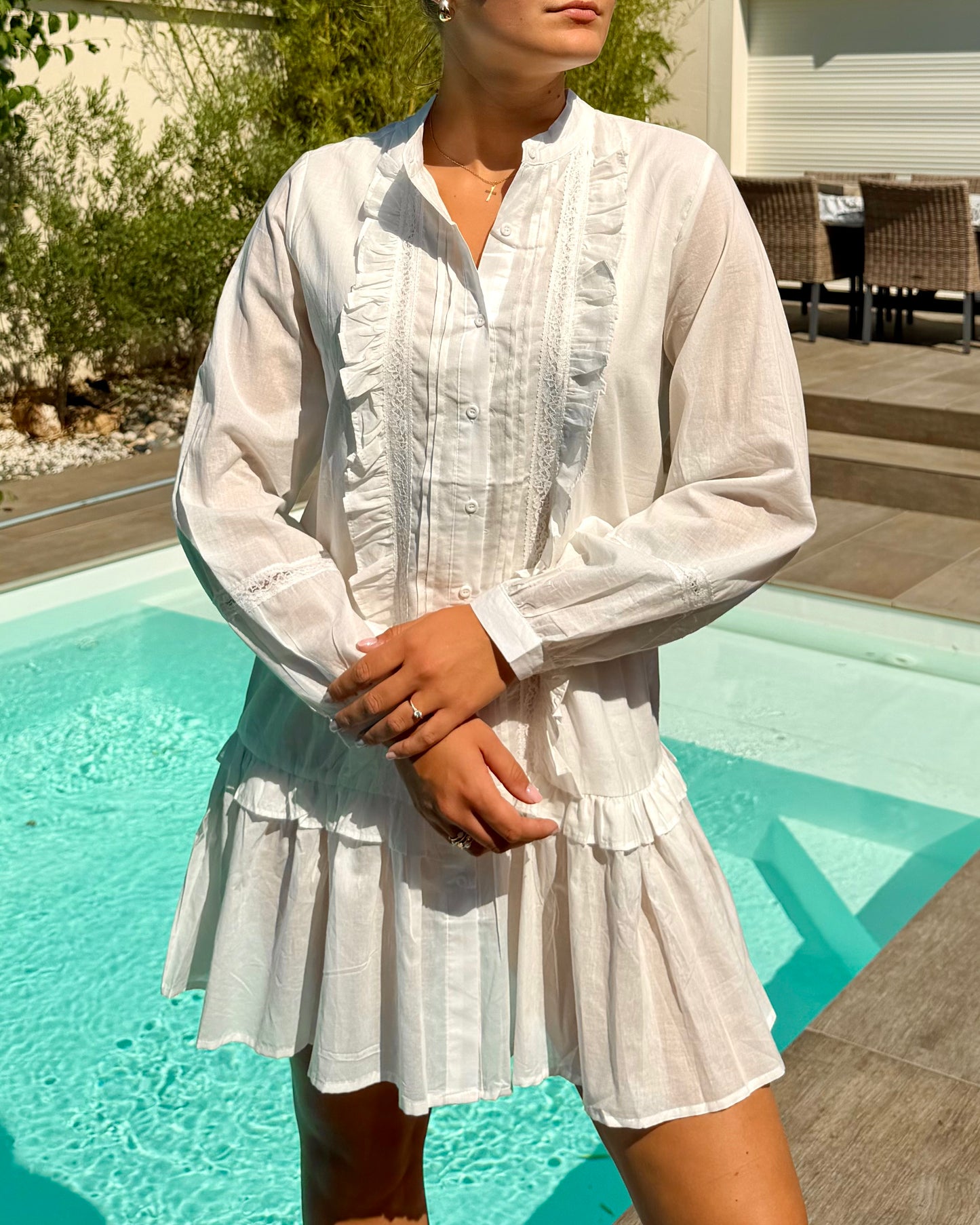 Robe blanche courte