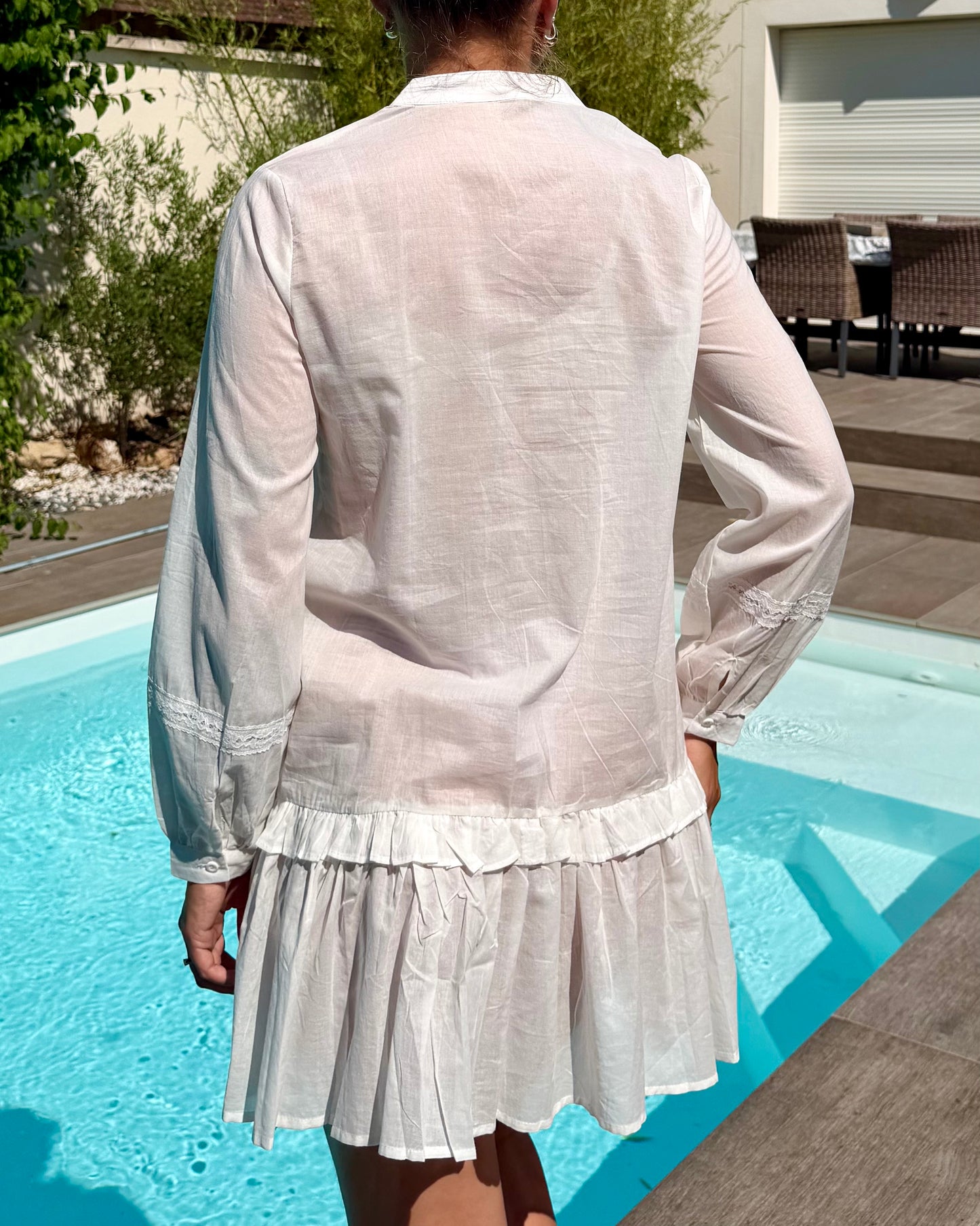 Robe blanche courte