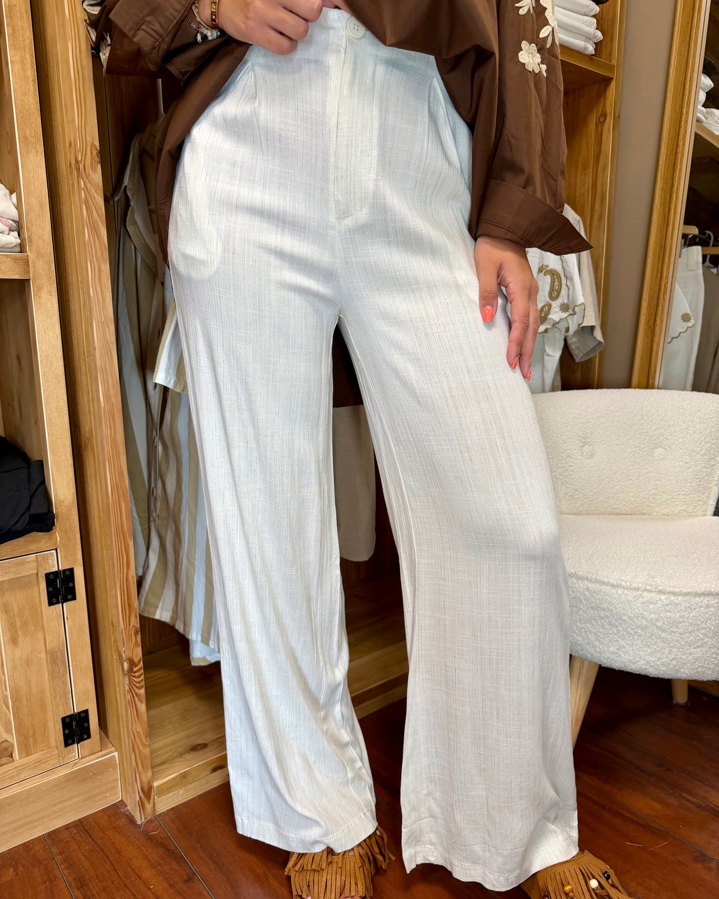 Pantalon lin